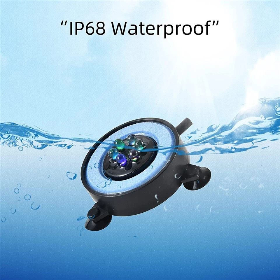 RGB Aquarium Underwater Light with Air Bubbles