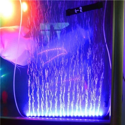 Addurn Aquarium 3W Danddwr Golau Swigen LED